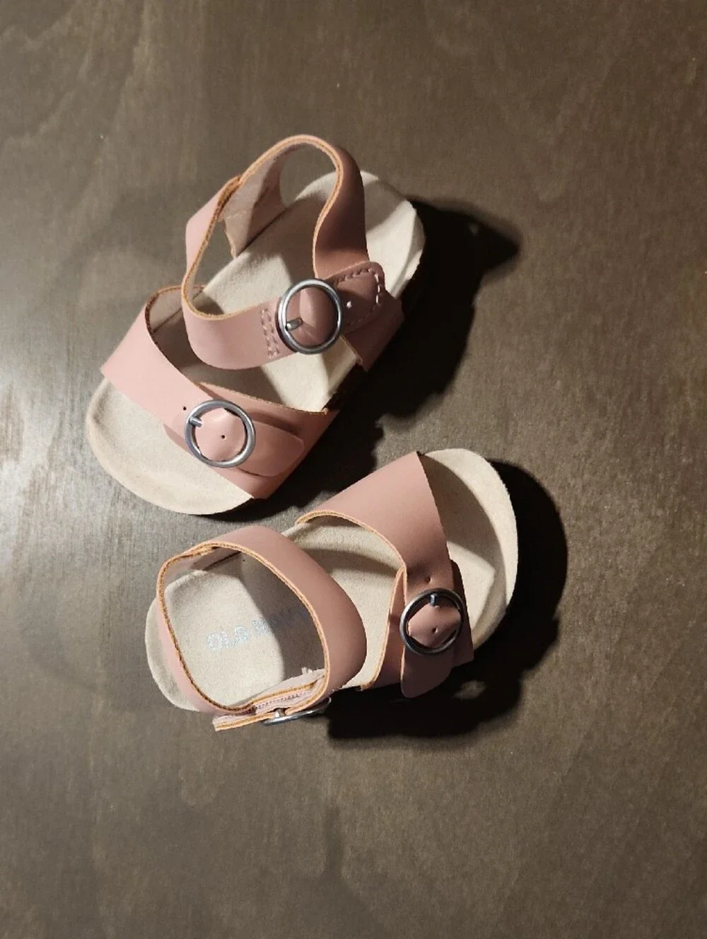 Baby Girls Pink Fur Booties & Sandals & Red Mary Jane Set